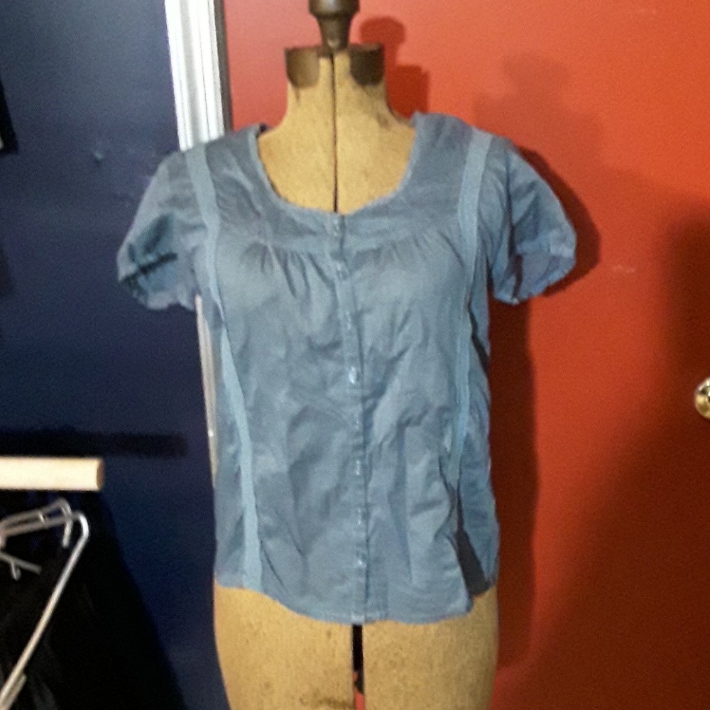 Tommy Hilfiger chambray blouse size XS